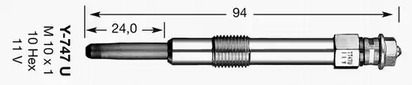 4694 NGK 4694 / D-POWER26 Свеча накаливания